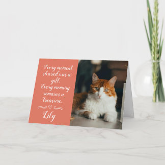 Kat Verlies Condoleance Kaarten Foto &Huisdier Naa