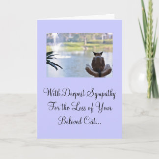 Kat verlies van Pet Sympathy Card Kaart