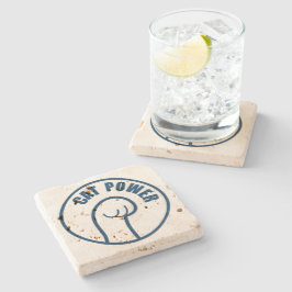 Kat-vermogen Stenen Onderzetter