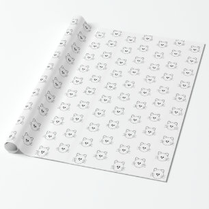 Kat verpakt papier
