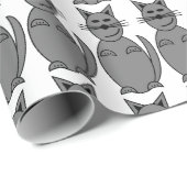 Kat verpakt papier (Rol Hoek)