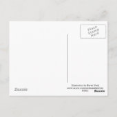 Kat-verpleegkundige, dierenarts-afspraak briefkaart (Achterkant)