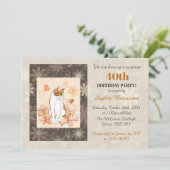 Kat Verrassing 40e Verjaardagsfeestje Kaart (Staand voorkant)