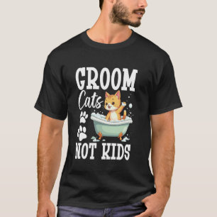 Kat Verzorging Kitten Stylist Kat Wassen Huisdier T-shirt