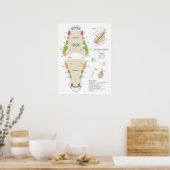 Kat Veterinaire Tandarts Chart Poster (Keuken)