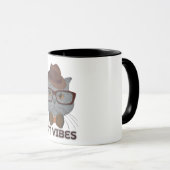 Kat Vibes – Koel Grijze Kat Mok (Voorkant rechts)