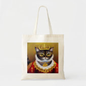 Kat Victoriaans Queen Tote Bag (Voorkant)