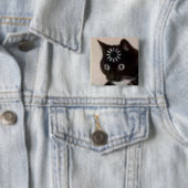 kat vierkante button 5,1 cm (In situ)