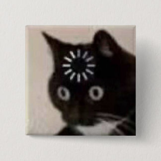 kat vierkante button 5,1 cm