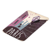 Kat vintage reisposter Parijs. Magneet (Linkerzijde)