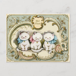 Kat Vintage reproductie Briefkaart