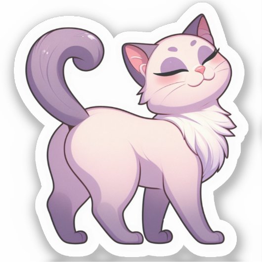  Kat - Vinyl Sticker (Voorkant)