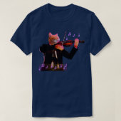Kat violine t-shirt (Design voorkant)