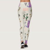 Kat Vis Cactus Poten Miauw Leggings (Achterkant)