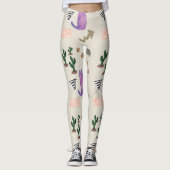 Kat Vis Cactus Poten Miauw Leggings (Voorkant)