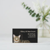 Kat Visitekaartje (Staand voorkant)