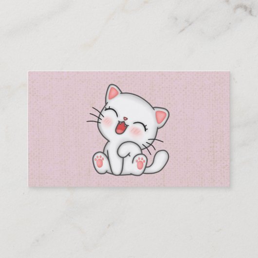 Kat Visitekaartje (Achterkant)