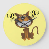 Kat visklokje grote klok (Voorkant)