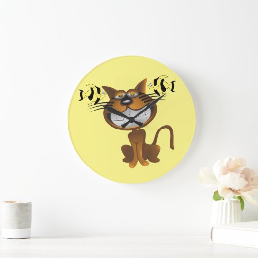 Kat visklokje grote klok (Huis)