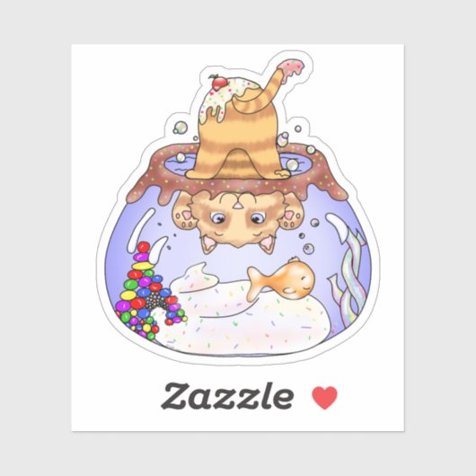 Kat Viskom Dessert Sticker (Vel)