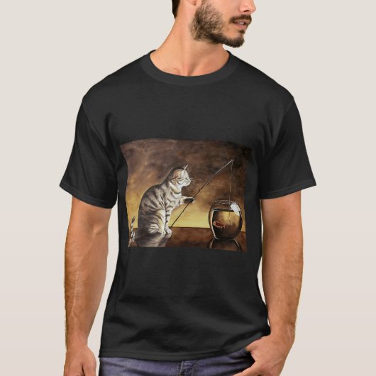 Kat visser t-shirt (Voorkant)