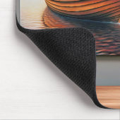 Kat Vist schilderen met goudvis Muismat (Hoek)