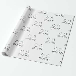 Kat-vlakpatroon Verpakkingspapier Cadeaupapier