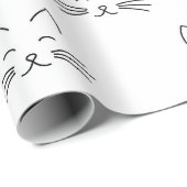 Kat-vlakpatroon Verpakkingspapier Cadeaupapier (Rol Hoek)