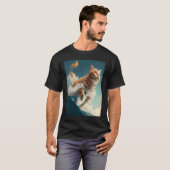 Kat Vliegende Golven T-shirt (Voorkant volledig)