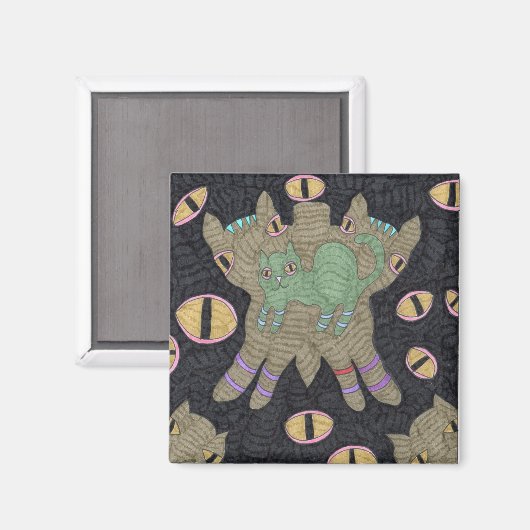 Kat vlinder met ogen magneet (Voorkant / Achterkant)