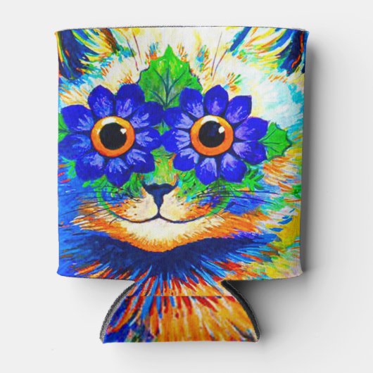 Kat Vloeibare ogen Blikjeskoeler (Voorkant)