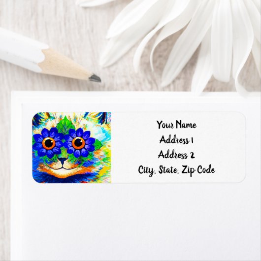 Kat Vloeibare ogen Etiket (Insitu)