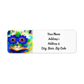 Kat Vloeibare ogen Etiket (Voorkant)