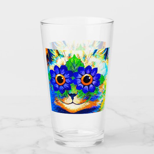Kat Vloeibare ogen Glas (Voorkant)