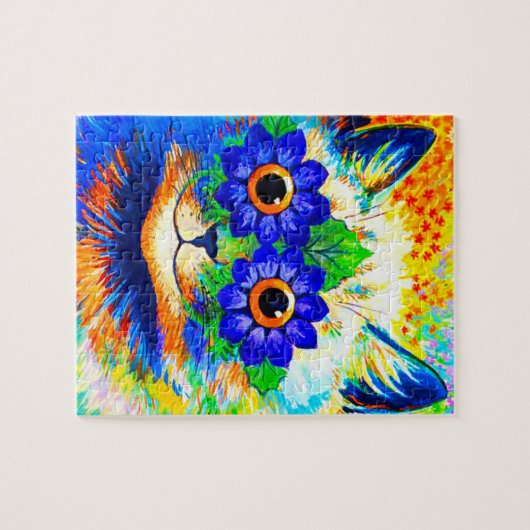 Kat Vloeibare ogen Legpuzzel (Horizontaal)