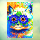 Kat Vloeibare ogen Raamsticker (Vel 3)