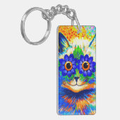 Kat Vloeibare ogen Sleutelhanger (Voorkant Links)