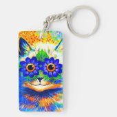 Kat Vloeibare ogen Sleutelhanger (achterkant)