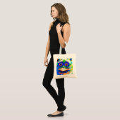 Kat Vloeibare ogen Tote Bag (Voorkant (model))