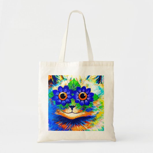 Kat Vloeibare ogen Tote Bag (Voorkant)