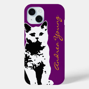 kat voegt jouw naam toe iPhone 15 case