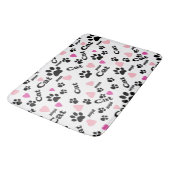 Kat voetafdrukken badmat (Gekanteld)