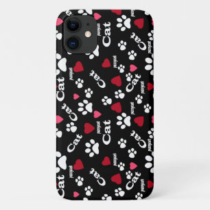 Kat voetafdrukken Case-Mate iPhone case