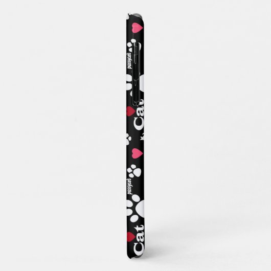Kat voetafdrukken Case-Mate iPhone case (Achterkant/links)