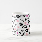 Kat voetafdrukken koffiemok (Center)