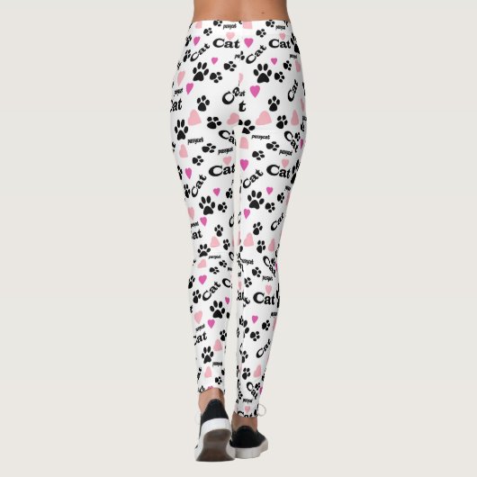 Kat voetafdrukken leggings (Achterkant)