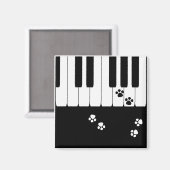 Kat voetafdrukken magneet (Voorkant / Achterkant)