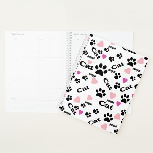 Kat voetafdrukken planner (Display)
