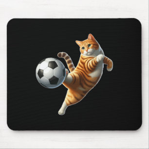 Kat voetbal kostuum kat eigenaar sportliefhebber muismat