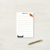 Kat & vogel - Aangepaste dingen om te doen Post-it® Notes (Op bureau)